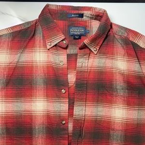 Pendleton Mason Plaid Flannel T shirt size large